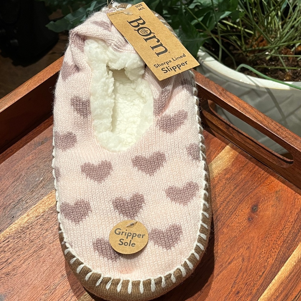 NWT • BØRN SHERPA LINED SLIPPER
